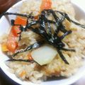 頼羅▽･ω･▽'s cooksnap of when they made さくさくヘルシー＊菊芋の炊き込みご飯.