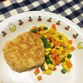 ♡tmk☆'s cooksnap of when they made お弁当に★ふわふわつくねバーグ.