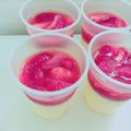 一人暮らしのJD's cooksnap of when they made なめらかプリンとフレッシュいちごゼリー♡.