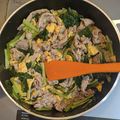 yama_miu's cooksnap of when they made タレが絡む☆豚肉と卵、小松菜の炒めもの.