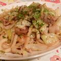 rie-tin's cooksnap of when they made 焼きうどん.