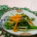 赤い電話's cooksnap of when they made 水菜とにんじんのごま和え風.