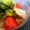 ぎをん's cooksnap of when they made ◆夏野菜と蒸し鶏でそうめんダイエット◆.