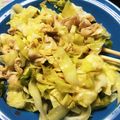 ハングリーベア's cooksnap of when they made 【おつまみに副菜にも！】鶏皮キャベツ蒸し.