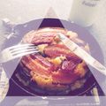 リリヰ's cooksnap of when they made 朝食に！ベーコンとチーズのホットケーキ.