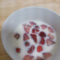 あゆむーちょ's cooksnap of when they made 離乳食やおやつに＊いちご入り＊牛乳プリン.