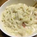 あいぼんｗ's cooksnap of when they made 簡単カルボナーラ風うどん.