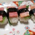 Kねこ's cooksnap of when they made こんがりベーコンの押し寿司.