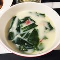 ryo1103's cooksnap of when they made 小松菜とベーコンの豆乳スープ.