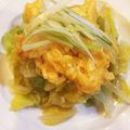 ひめくう's cooksnap of when they made 春キャベツと卵の白髪ネギがけごま油風味.