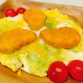 LimeLunch's cooksnap of when they made エビ寄せフライのオープンオムレツ.