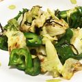 TommyNov's cooksnap of when they made キャベツとピーマンの塩昆布炒め.