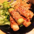 OKing's cooksnap of when they made 豚バラのネギ巻き.