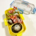 papikun's cooksnap of when they made 妖怪ウオッチ USAピョン キャラ弁.