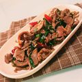 ＊とみこ＊'s cooksnap of when they made 胡麻油で砂肝とニラの炒め物.