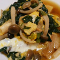 ☆aporo☆'s cooksnap of when they made お麩とほうれん草の玉子とじ.