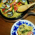 ジュスカ's cooksnap of when they made 2人de仲良く♡本格*パエリア～あさり.
