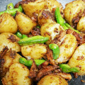 ponsuket's cooksnap of when they made じゃがいもと鶏肉のはちみつ味噌炒め.
