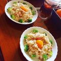 のののんぴーち's cooksnap of when they made 冷飯で作るクリームカルボ☆リゾット風❤.