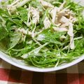 ともこキッチン's cooksnap of when they made 蒸し鶏と水菜のゴマサラダ.