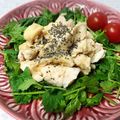 yummysunny's cooksnap of when they made 蒸し鶏とパクチーのサラダ.