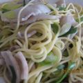futiri's cooksnap of when they made 豚バラとネギの中華風パスタ.