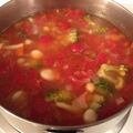 pumpkin23's cooksnap of when they made お正月太りに！腸活♪もち麦入食べるスープ.