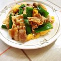 nasubeam's cooksnap of when they made 豚肉と卵の炒め物☆オイスターソースかけ.