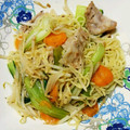 ✿かなぱん✿'s cooksnap of when they made 豚バラと青梗菜の塩焼きそば.