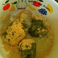 リトル黒豆マーメイド's cooksnap of when they made おから de 簡単おやつ♪緑のみたらし餅.