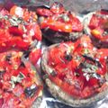 momo-foo's cooksnap of when they made しいたけのガーリックトマト焼き.