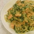ちま✿'s cooksnap of when they made ✿サーモンとほうれん草のクリームパスタ✿.