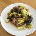 KY328's cooksnap of when they made ナスとキャベツと豚肉の柚子胡椒ポン酢炒め.