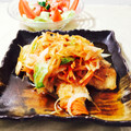 mooooooog's cooksnap of when they made 鰆の彩り南蛮漬け.