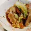 tacuba's cooksnap of when they made 豚肉と白菜の生姜焼き風♪.