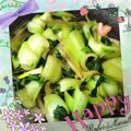 Emiii28's cooksnap of when they made 青梗菜（チンゲン菜）と玉ねぎの炒め物.
