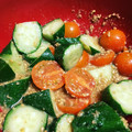 はらぺこぺこまる's cooksnap of when they made トマトときゅうりの簡単和風サラダ.