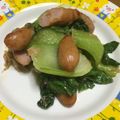 ♪Latte♪'s cooksnap of when they made チンゲン菜とウィンナーの簡単和風炒め.