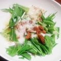 mama。とんとん's cooksnap of when they made 水菜のとろろツナコーンサラダ.
