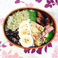 ♡ゆかりご飯♡'s cooksnap of when they made お弁当にちくわの磯辺焼き.