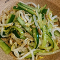 ちさとろさく's cooksnap of when they made 超簡単！もやしときゅうりのナムル.