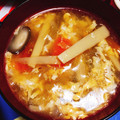 yoouoch's cooksnap of when they made 筍と野菜のかきたま中華スープ.