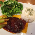 Sun Flover's cooksnap of when they made 生ハンバーグの美味しい焼き方.