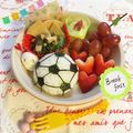 ひとみかん1027's cooksnap of when they made サッカーボールのキャラ弁(学童弁当).