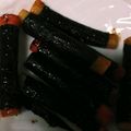 nomi193's cooksnap of when they made かにかまの甘辛海苔巻き.
