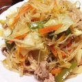 あんずてぃー☆'s cooksnap of when they made 白菜と春雨のオイスター野菜炒め.