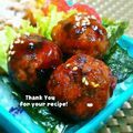 inyako's cooksnap of when they made 肉だんごの甘酢からめ.