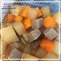 OohitomioO's cooksnap of when they made めんつゆで☆人参&大根&こんにゃくの煮物.