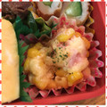 nakamucchi's cooksnap of when they made お弁当に！ハムとコーンのマヨ焼き.