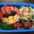 wainy♡mam's cooksnap of when they made キャラ弁☆ジュウオウジャー.
